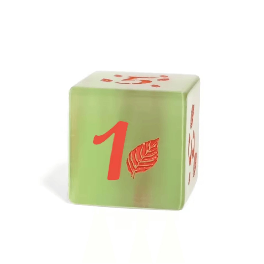 Elegant Glass D6 Dice Cube 16mm Decorative Tabletop Gaming Display Piece 3