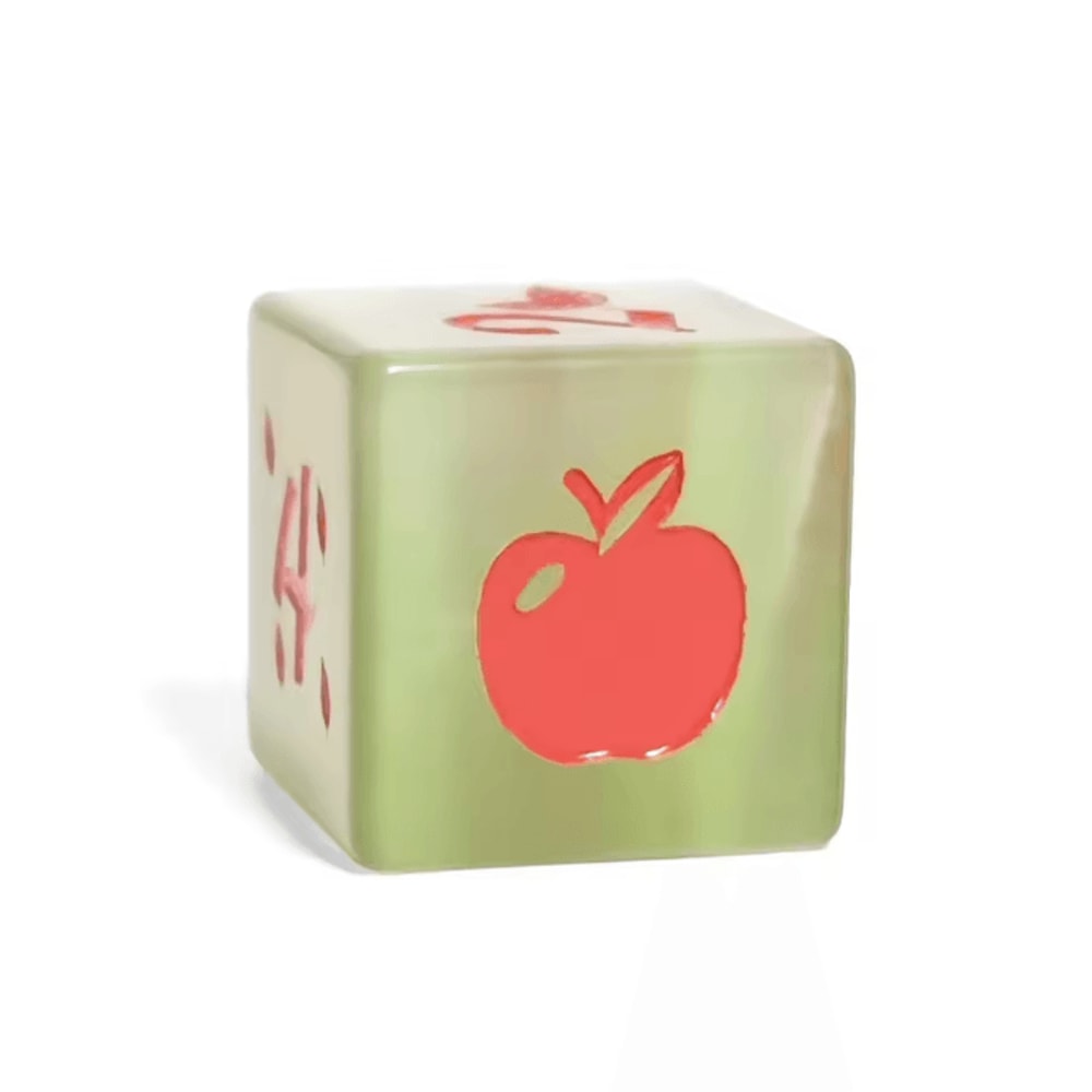 Elegant Glass D6 Dice Cube 16mm Decorative Tabletop Gaming Display Piece 4