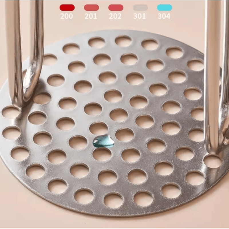 HeavyDuty Stainless Steel Potato Masher MultiUse Vegetable Fruit Press Tool 4