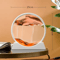 12Inch 3D Moving Sand Art Picture Round Glass Flowing Sandscape Decor 12