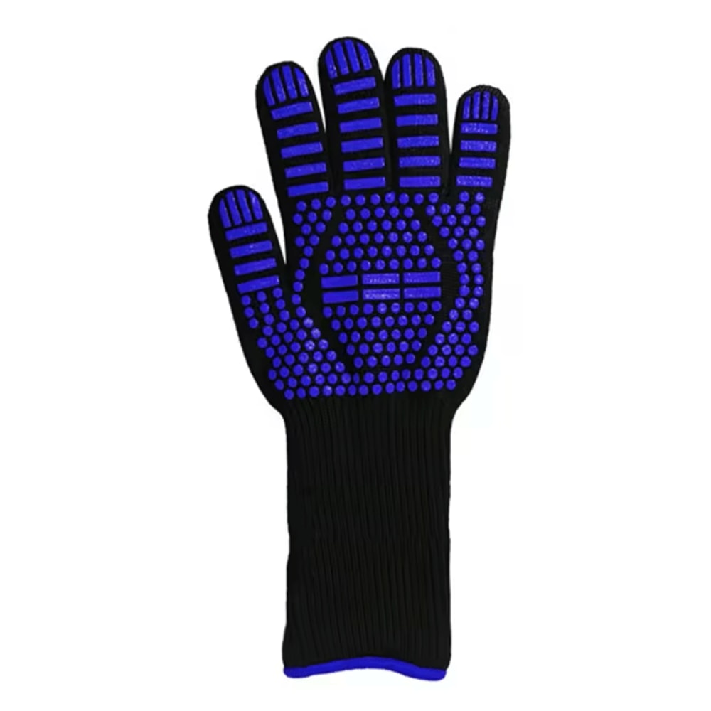 800 Degree HeatResistant BBQ Gloves Fireproof AntiSlip Oven Grill Protection Mitts 6