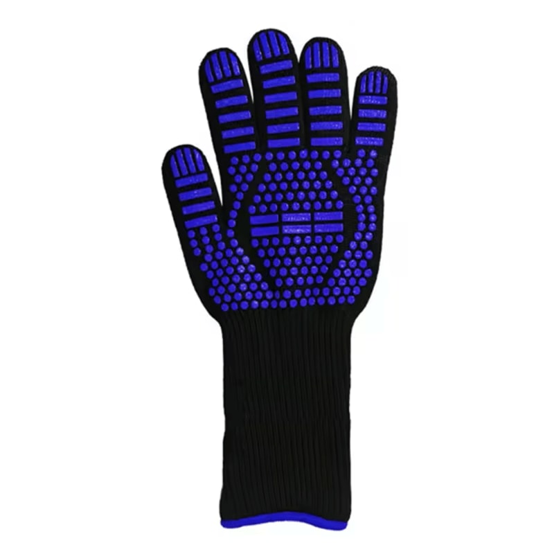 800 Degree HeatResistant BBQ Gloves Fireproof AntiSlip Oven Grill Protection Mitts 6