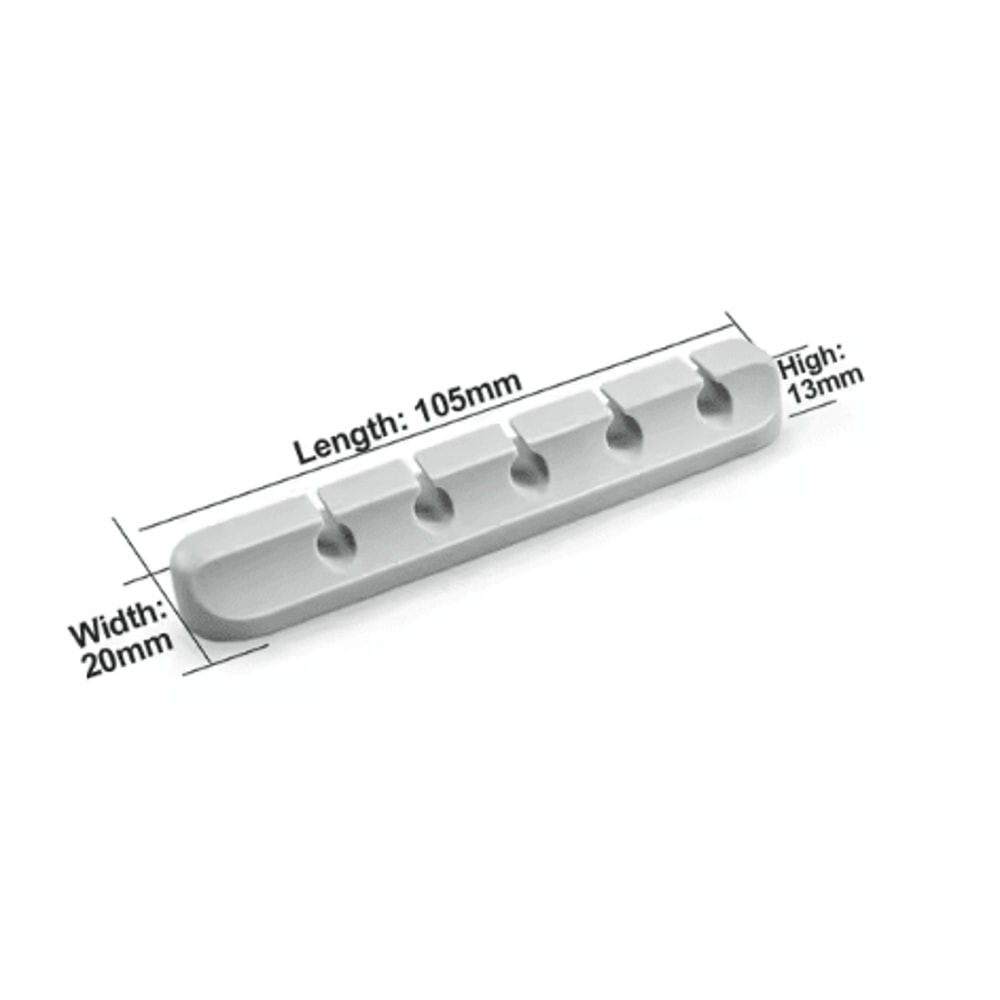 Silicone Cable Holder Clips SelfAdhesive Desk Cord Organizer Wire Manager 6