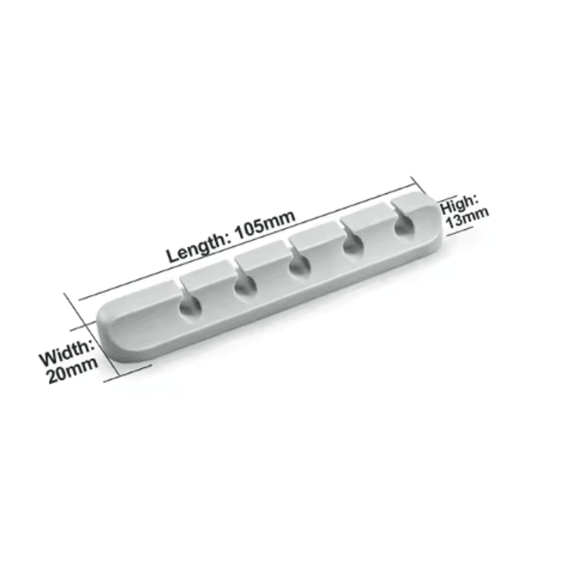 Silicone Cable Holder Clips SelfAdhesive Desk Cord Organizer Wire Manager 6