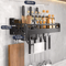 MultiFunction Wall Mounted Kitchen Organizer Shelf Spice Rack Knife Holder Utensil Storage 6