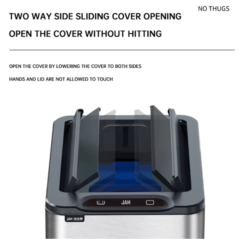 15L 20L Smart Automatic Sensor Trash Can Touchless Stainless Steel Kitchen Bathroom Bin 3