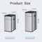 15L 20L Smart Automatic Sensor Trash Can Touchless Stainless Steel Kitchen Bathroom Bin 5