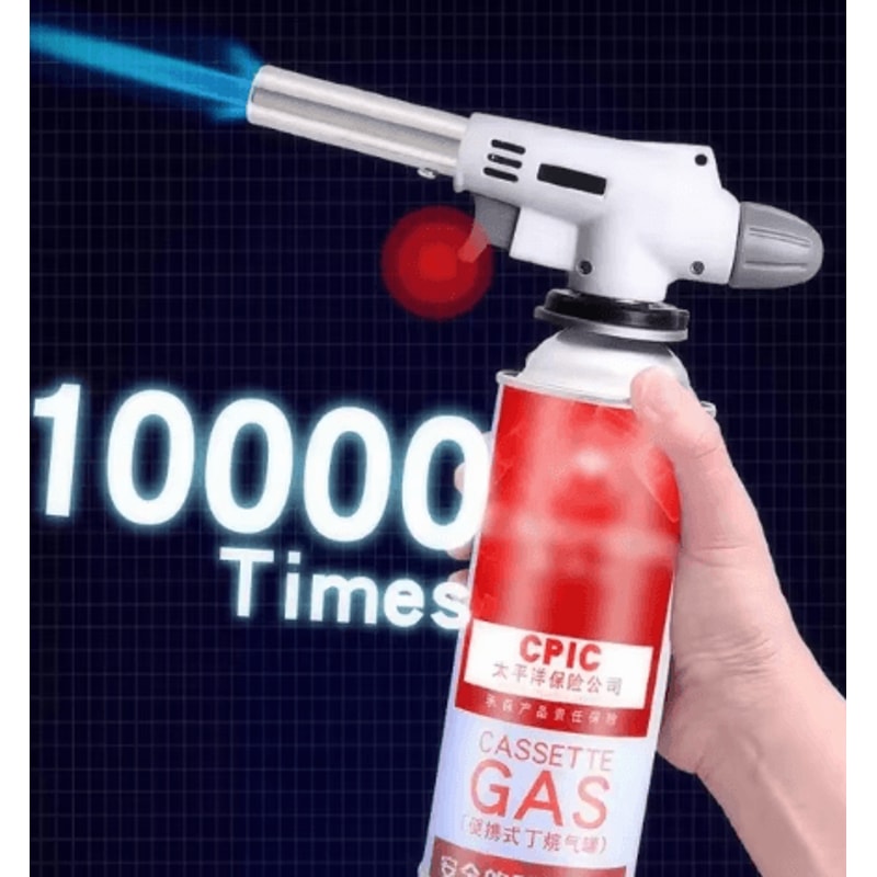 AutoIgnition Butane Gas Torch Portable BBQ Cooking Flame Gun Blow Torch 2