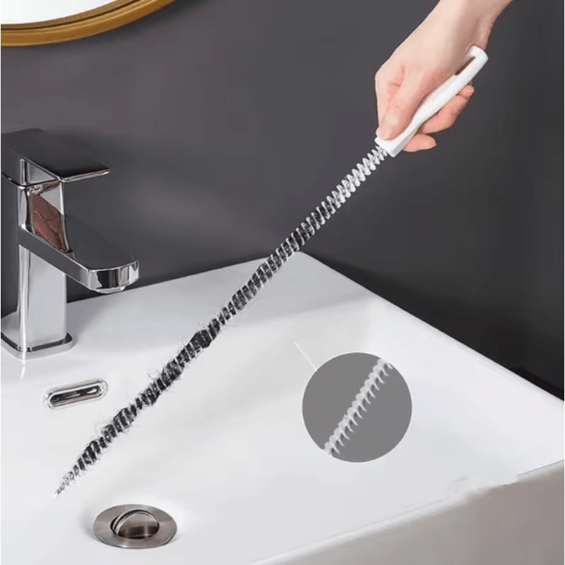 Flexible Drain Cleaning Brush Hair Clog Remover Pipe Cleaning Tool 1