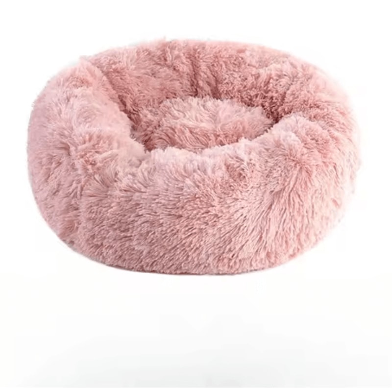 Cozy Plush Round Pet Bed Warm Washable Cat Dog Nest Cushion 9