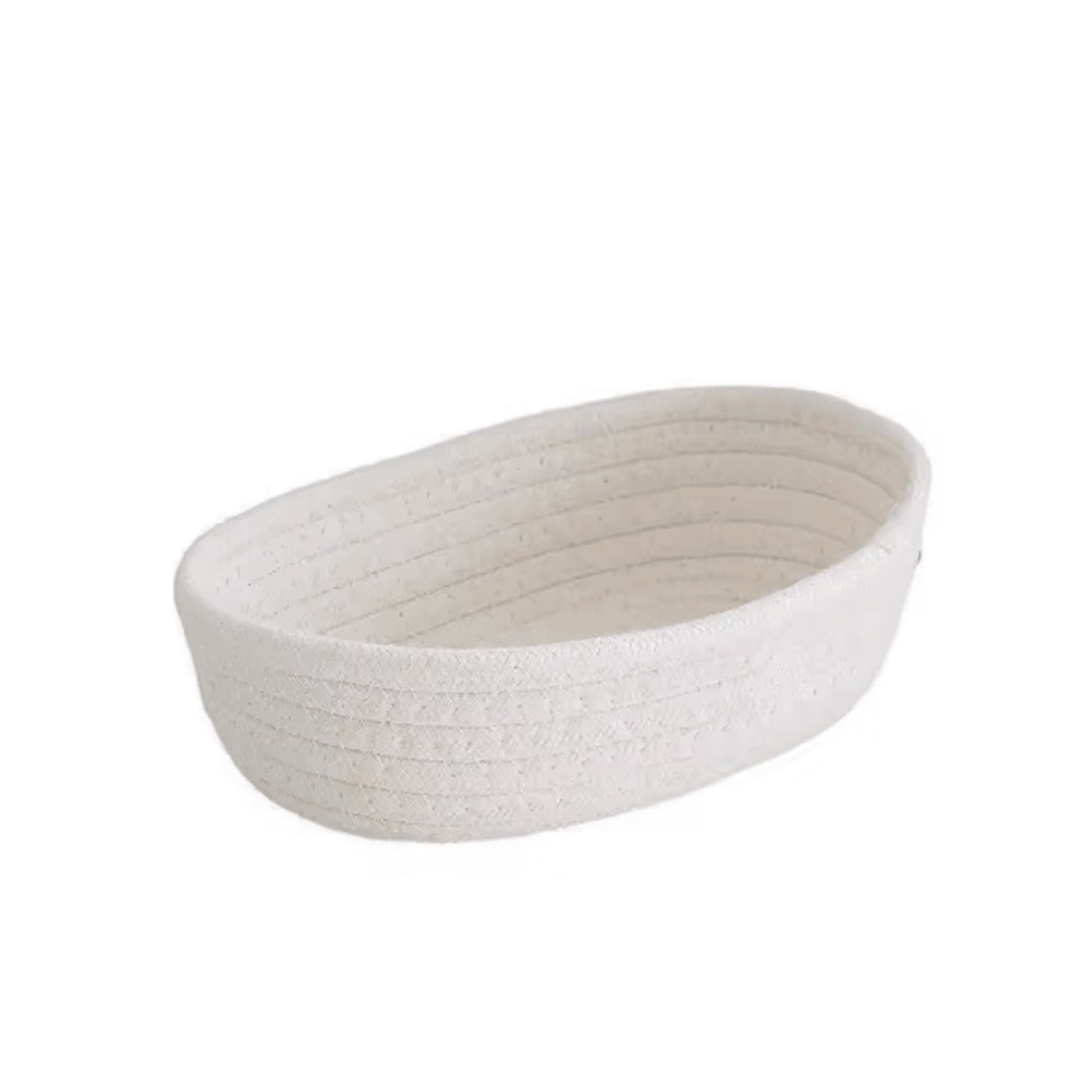 Nordic Cotton Rope Woven Storage Basket Decorative Desktop Organizer Sundries Box 4