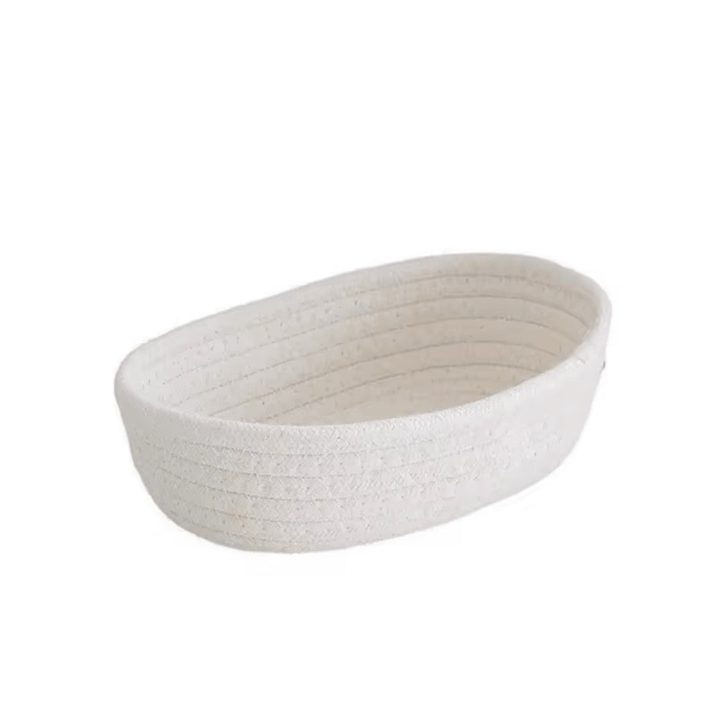 Nordic Cotton Rope Woven Storage Basket Decorative Desktop Organizer Sundries Box 4