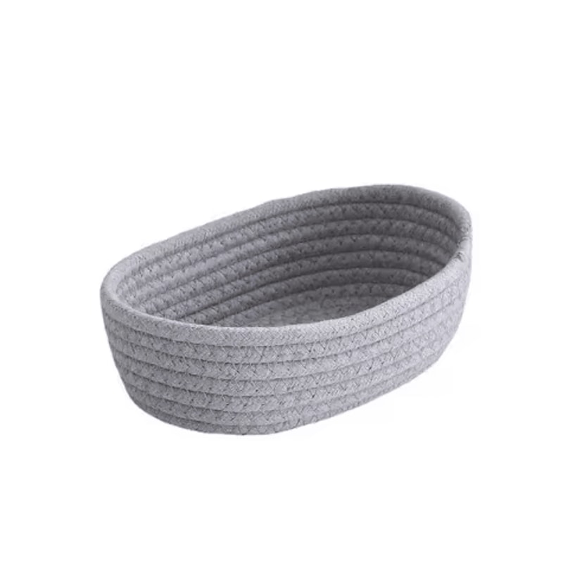 Nordic Cotton Rope Woven Storage Basket Decorative Desktop Organizer Sundries Box 6