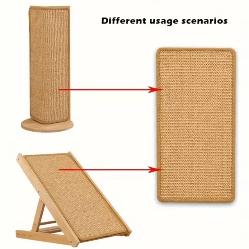 Natural Sisal Cat Scratching Mat Durable Floor Scratch Pad Furniture Protector 3