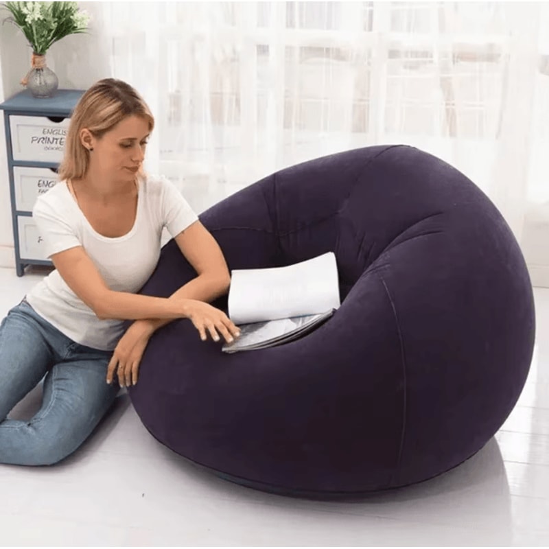 UltraComfort Inflatable Sofa Chair Portable Lazy Lounger Air Bean Bag Couch 2