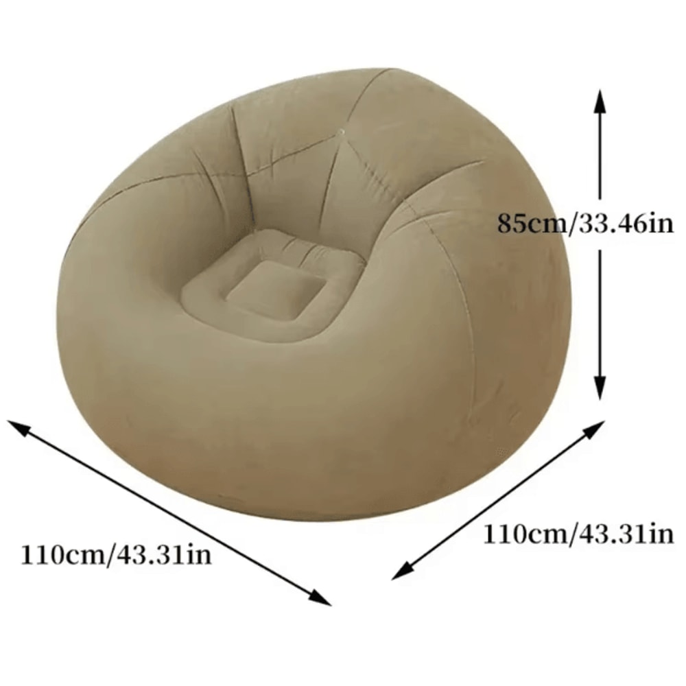 UltraComfort Inflatable Sofa Chair Portable Lazy Lounger Air Bean Bag Couch 4
