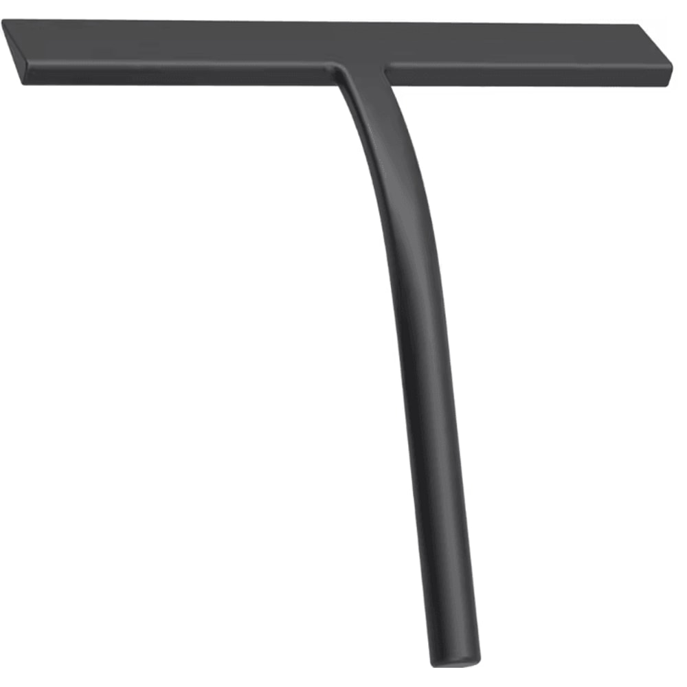 Matte Black Silicone Shower Squeegee StreakFree Glass Window Cleaning Tool 4