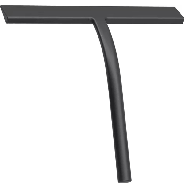 Matte Black Silicone Shower Squeegee StreakFree Glass Window Cleaning Tool 4