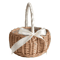 Handwoven Rattan Flower Basket Rustic Wedding Flower Girl Decorative Storage Basket 5