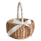 Handwoven Rattan Flower Basket Rustic Wedding Flower Girl Decorative Storage Basket 5