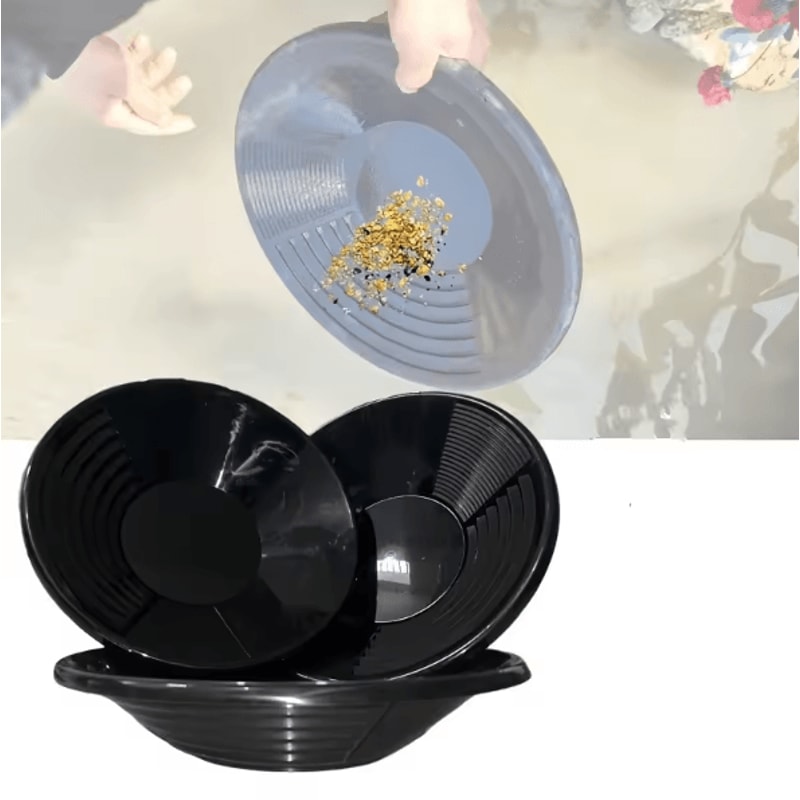 15Inch Gold Panning Pan Durable Plastic Prospecting Basin For Nugget Mining River Exploration 1