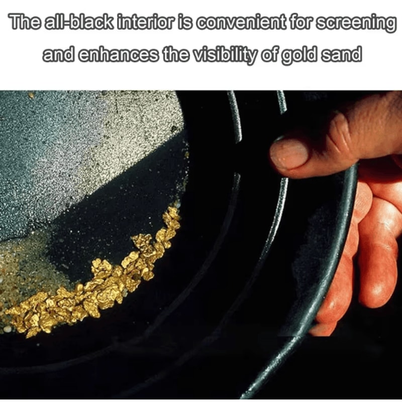 15Inch Gold Panning Pan Durable Plastic Prospecting Basin For Nugget Mining River Exploration 2