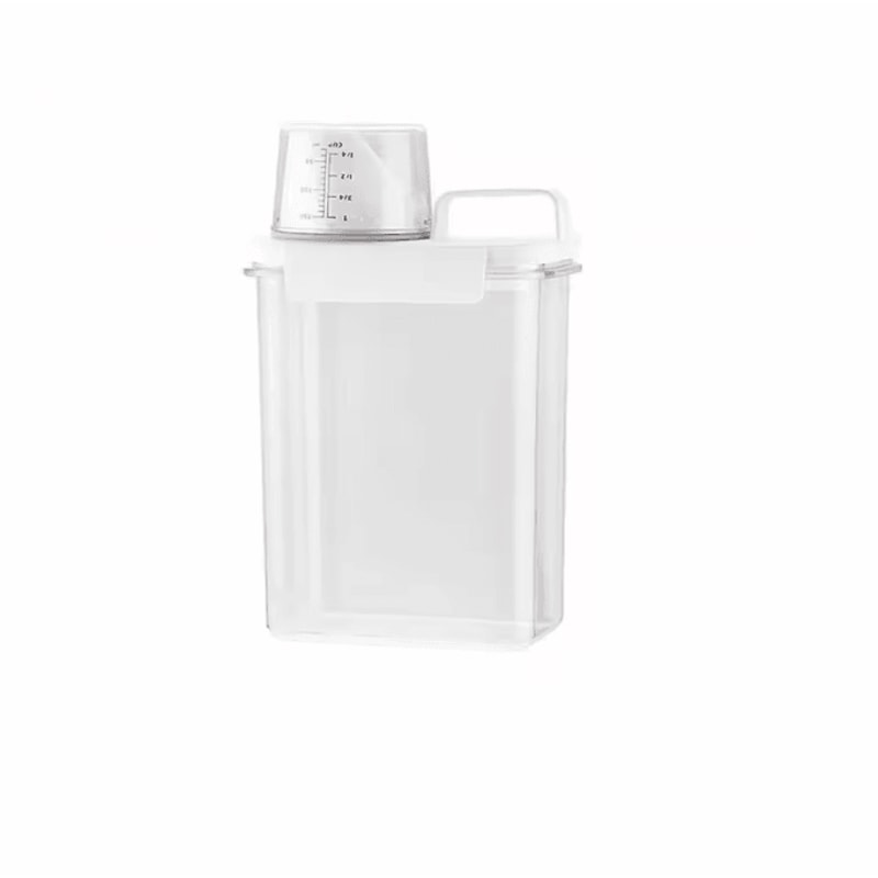 Airtight Laundry Detergent Dispenser Clear Powder Storage Container With Pour Spout 5