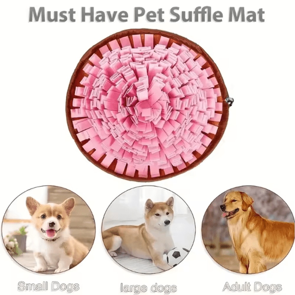 Foldable Dog Sniffing Mat Washable Nosework Feeding Training Puzzle Mat 1
