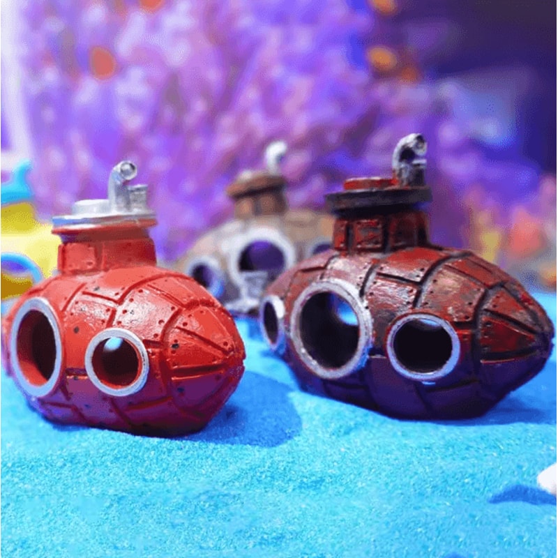 Resin Submarine Aquarium Decoration Fish Tank Cave Shelter Landscaping Ornament 3