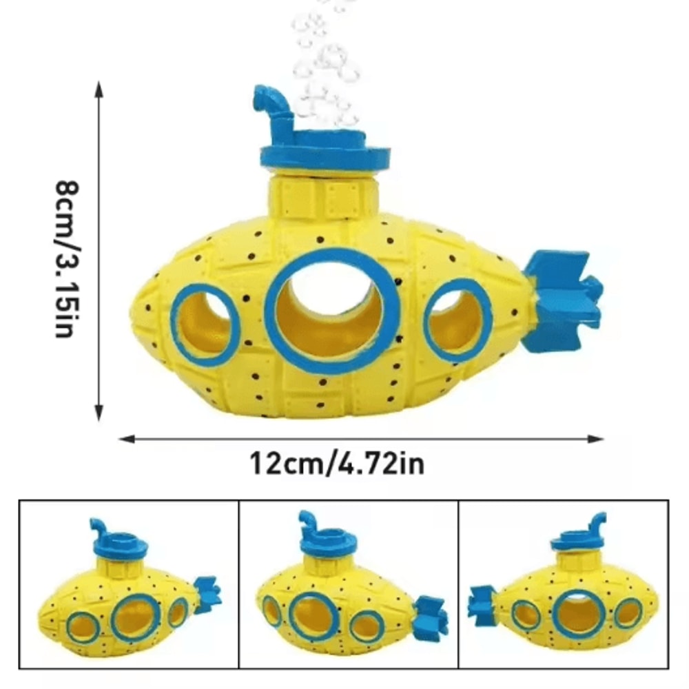 Resin Submarine Aquarium Decoration Fish Tank Cave Shelter Landscaping Ornament 7