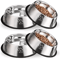 Stainless Steel Pet Bowl AntiSlip Durable Food Water Feeding Bowl For Dogs Cats 1