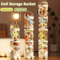 Transparent Plush Toy Storage Tube SpaceSaving Doll Organizer Display Barrel 0
