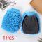 Chenille Microfiber Car Wash Mitt DoubleSided ScratchFree Cleaning Glove 5