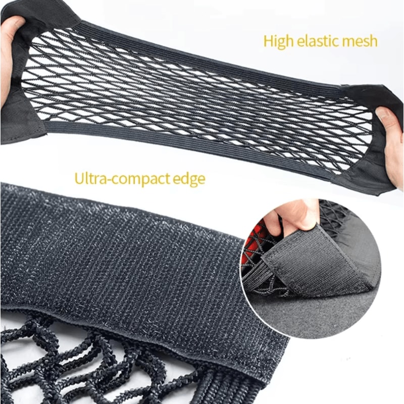 Universal Car Trunk Storage Net Elastic Mesh Seat Back Organizer Pocket 4