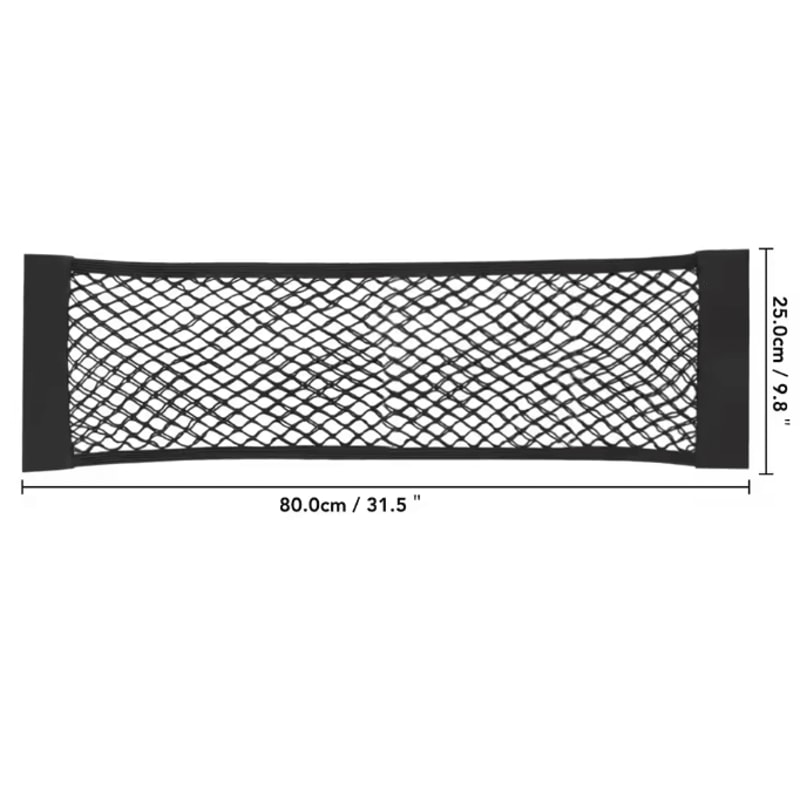 Universal Car Trunk Storage Net Elastic Mesh Seat Back Organizer Pocket 9