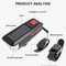 Solar USB Rechargeable Bicycle Light With Horn MultiMode MTB Front Safety Lamp 5