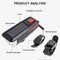 Solar USB Rechargeable Bicycle Light With Horn MultiMode MTB Front Safety Lamp 5
