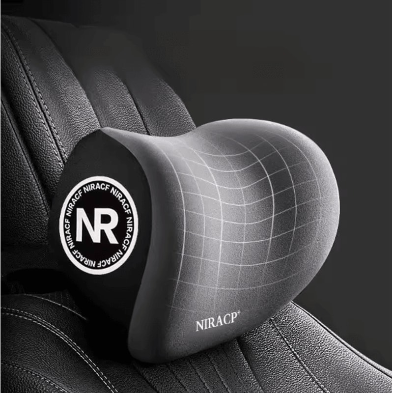 Ergonomic Memory Foam Car Neck Lumbar Support Cushion Set Headrest Back Comfort Pillow 2
