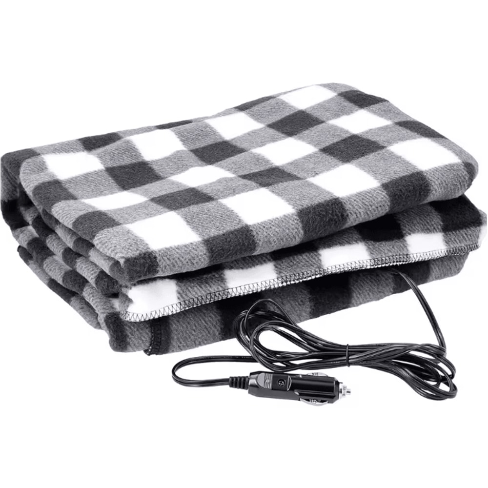 ThermaRide 12V Heated Car Blanket With Safety Timer Fleece Comfort 1