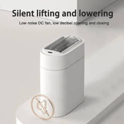 smartseal 9l sensor trash can with automatic bagging & dual opening