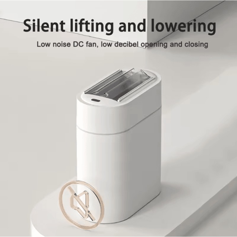 SmartSeal 9L Sensor Trash Can With Automatic Bagging Dual Opening 0