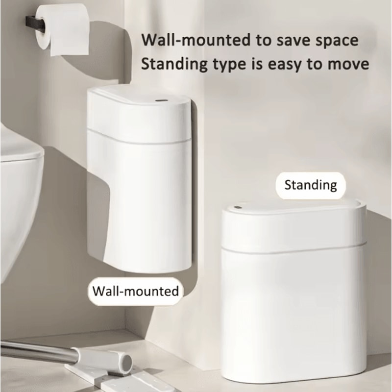 SmartSeal 9L Sensor Trash Can With Automatic Bagging Dual Opening 2