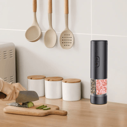 dualgrind pro 2-in-1 electric salt & pepper grinder with usb charging