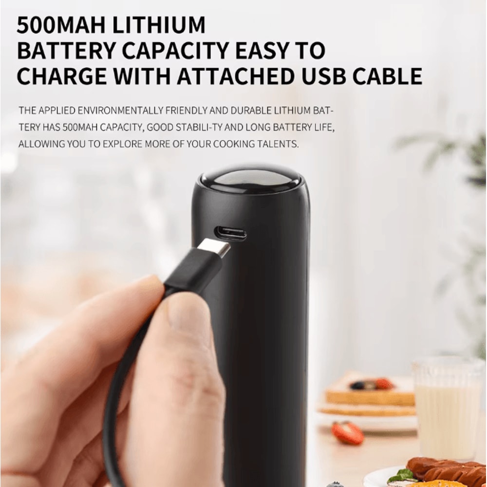 FrothPro Smart USBC Electric Milk Frother With Silent Whisk Technology 2