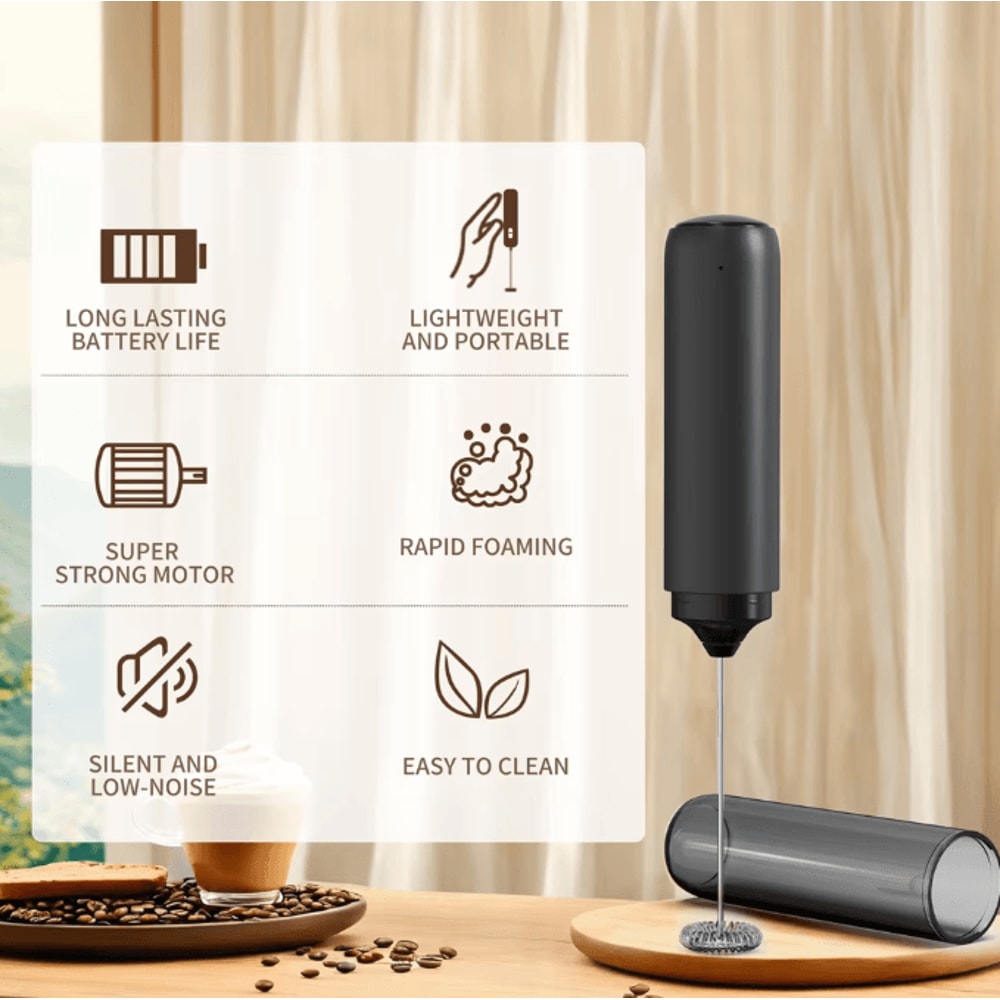 FrothPro Smart USBC Electric Milk Frother With Silent Whisk Technology 3