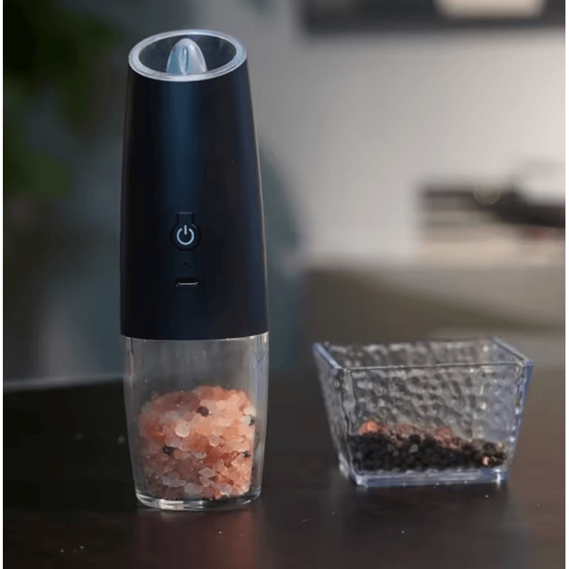 SpiceEase USB Rechargeable Electric Salt Pepper Grinder With Adjustable Coarseness 2