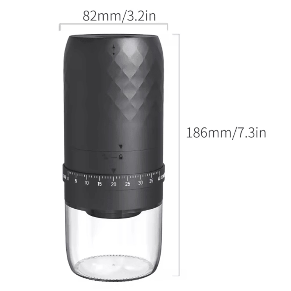 GrindGo Pro USB Rechargeable Electric Coffee Grinder With Ceramic Burr Core 4
