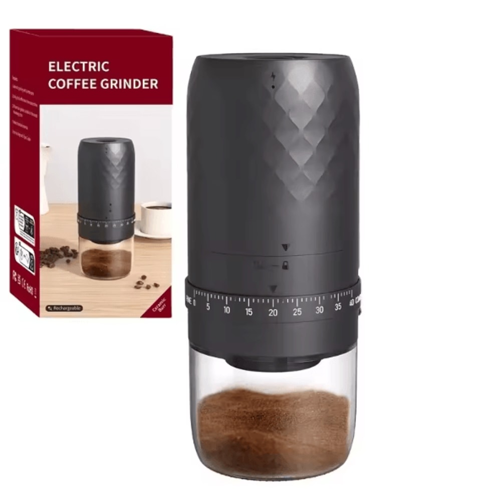 GrindGo Pro USB Rechargeable Electric Coffee Grinder With Ceramic Burr Core 6