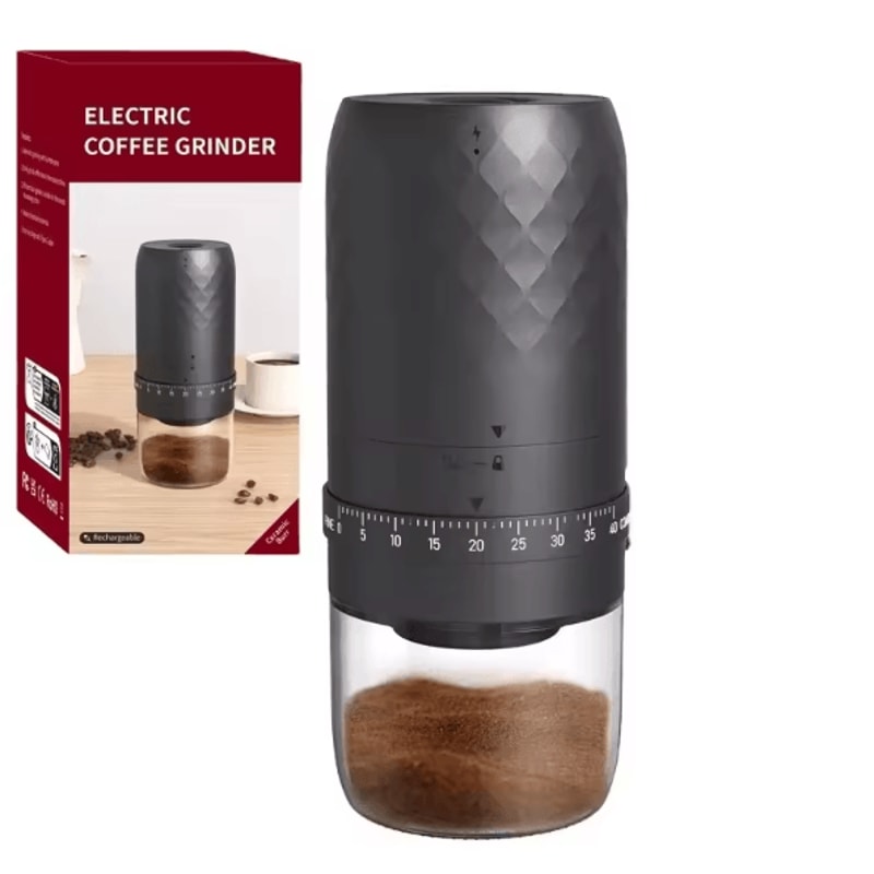 GrindGo Pro USB Rechargeable Electric Coffee Grinder With Ceramic Burr Core 6