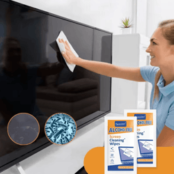 crystalclean 40-pack screen cleaning wipes kit for phones, laptops & more